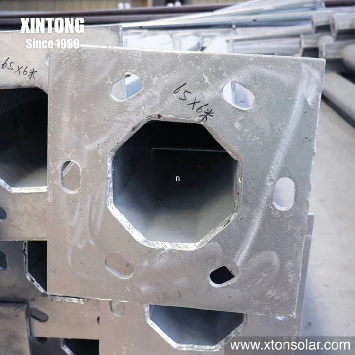 Octagonal Steel Galvanized Post Poles